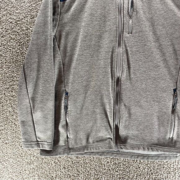 Orvis Jacket Mens Extra Large Grey Blue Full Zip Polyester Adult Zip Pockets - Picture 6 of 13